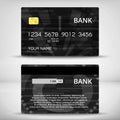 Templates of credit cards design