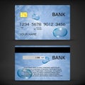 Templates of credit cards design