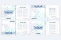 Templates for square brochure. Leaflet cover presentation. Business, science, technology design book layout. Scientific Royalty Free Stock Photo