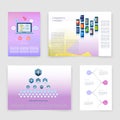 Templates. Vector flyer, brochure, magazine cover