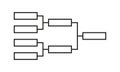 Templates of vector tournament brackets for 32 teams. Blank bracket template Royalty Free Stock Photo