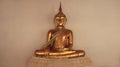 Gold Buddhas With Smiling Face. Peaceful Royalty Free Stock Photo