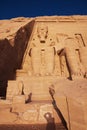 Temple in Abu Simbel, Egypt, Africa Royalty Free Stock Photo