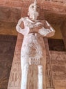 The temple of Abu Simbel. Statue of the pharaoh.