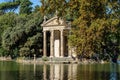 Temple of Aesculapius in gardens of Villa Borghese, Rome, Italy Royalty Free Stock Photo