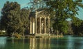 Temple of Aesculapius in Villa Borghese gardens in Rome, Italy Royalty Free Stock Photo