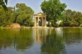 Temple of Aesculapius in Villa Borghese Gardens