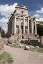 Temple of antonius and faustina, Royalty Free Stock Photo