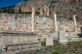 The Temple of Apollo at the ancient Greek archaeological site of Delphi, central Greece Royalty Free Stock Photo
