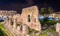 The Temple of Apollo, an ancient Greek monument in Syracuse, Sicily, Italy Royalty Free Stock Photo