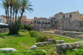 The Temple of Apollo on Ortygia Ortigia Island. Sicily, Italy Royalty Free Stock Photo