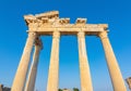 Temple of Apollo ruins in Side, Antalya, Turkey Royalty Free Stock Photo
