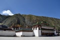 The temple architecture around Labrang Monastery in Xiahe, Amdo