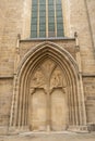 Temple architecture of Vienna in Austria. Images of saints on the walls of the temple. Royalty Free Stock Photo