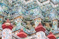 Temple architecture with yaksha Royalty Free Stock Photo