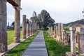 Temple of Artemis in archaeological site of Brauron, Attica, Greece Royalty Free Stock Photo