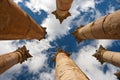 Temple of Artemis in Jerash, Jordan Royalty Free Stock Photo