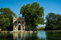 Temple of Asclepius in Villa Borghese gardens park in Rome