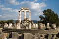 Temple of Athena in Delphi Royalty Free Stock Photo