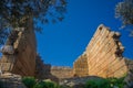 Temple of Athena at Heracleia under Latmus Latmos Mountain. Milas, Turkey. Besparmak Mountains