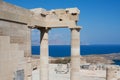 Temple of Athena Lindia at Lindos, Rhodes, Greece Royalty Free Stock Photo