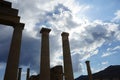 The Temple of Athena Lindia was a sanctuary on the Acropolis in Lindos, dedicated to the goddess Athena. Rhodes Island, Greece Royalty Free Stock Photo