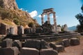 Temple of Athena pronoia at Delphi oracle archaeological site