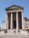 Temple of August in Pula Royalty Free Stock Photo