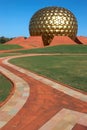 Temple in Auroville, India Royalty Free Stock Photo