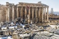 Temple of Bacchus, Heliopolis Roman ruins, Baalbek, Lebanon Royalty Free Stock Photo