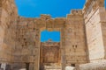 Temple of Bacchus romans ruins Baalbek Beeka Lebanon Royalty Free Stock Photo