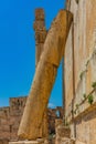 Temple of Bacchus romans ruins Baalbek Beeka Lebanon Royalty Free Stock Photo