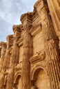 Temple of Bacchus. The ruins of the ancient city of Baalbek in Lebanon