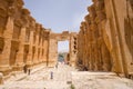 The Temple of Bacchus. The ruins of the Roman city of Heliopolis or Baalbek in the Beqaa Valley. Baalbek, Lebanon Royalty Free Stock Photo