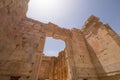 The Temple of Bacchus. The ruins of the Roman city of Heliopolis or Baalbek in the Beqaa Valley. Baalbek, Lebanon Royalty Free Stock Photo