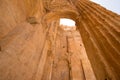 The Temple of Bacchus. The ruins of the Roman city of Heliopolis or Baalbek in the Beqaa Valley. Baalbek, Lebanon Royalty Free Stock Photo