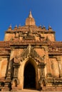 Temple , Bagan in Myanmar (Burmar) Royalty Free Stock Photo
