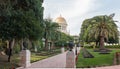 Temple in Bahai Garden in Haifa Royalty Free Stock Photo