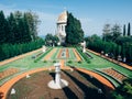 Temple in Bahai Garden in Haifa, Israel Royalty Free Stock Photo