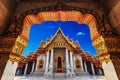 Temple in Bangkok, Beautiful Thai Temple Wat Benjamaborphit