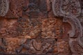 Temple Banteay Srei in Angkor Royalty Free Stock Photo