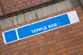 Temple Bar Street Sign, Dublin Royalty Free Stock Photo