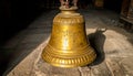 The Temple Bell Ghanta Ancient Brass and Shadow Royalty Free Stock Photo