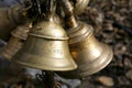 Temple bells in muktinath, annapurna