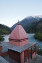 Temple at Bhagirathi River, Gangotri, Uttarkashi District, Uttarakhand, India