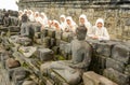 The temple of Borobudur on Java, Indonesia Royalty Free Stock Photo