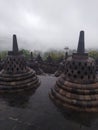 The temple of borobudur at magelang indonesia Royalty Free Stock Photo