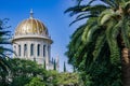 very beautiful Bahai Gardens park in Haifa, Israel Royalty Free Stock Photo