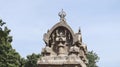 Temple carved in stone. And there are many sculptures in it.