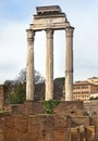Temple of Castor and Pollux Royalty Free Stock Photo